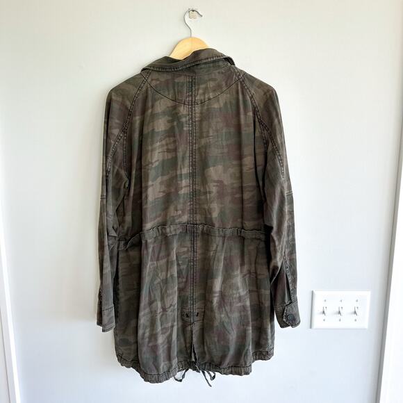 Sanctuary Camo Utility Jacket Green L - Picture 3 of 10